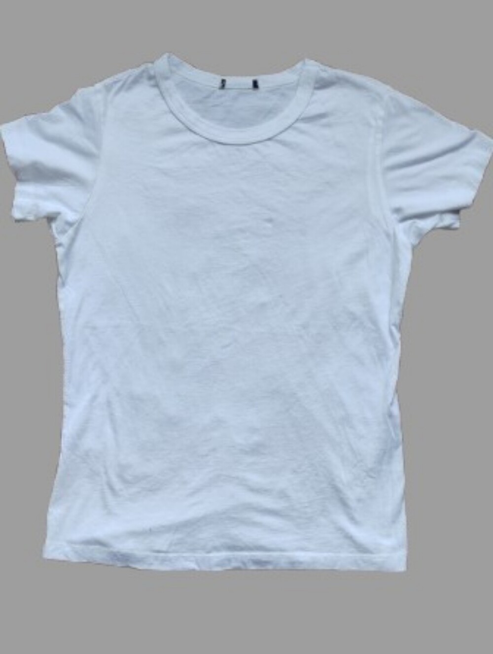 NWOT Buck Mason White Pima Cotton Classic Fit Tee Straight Hem S